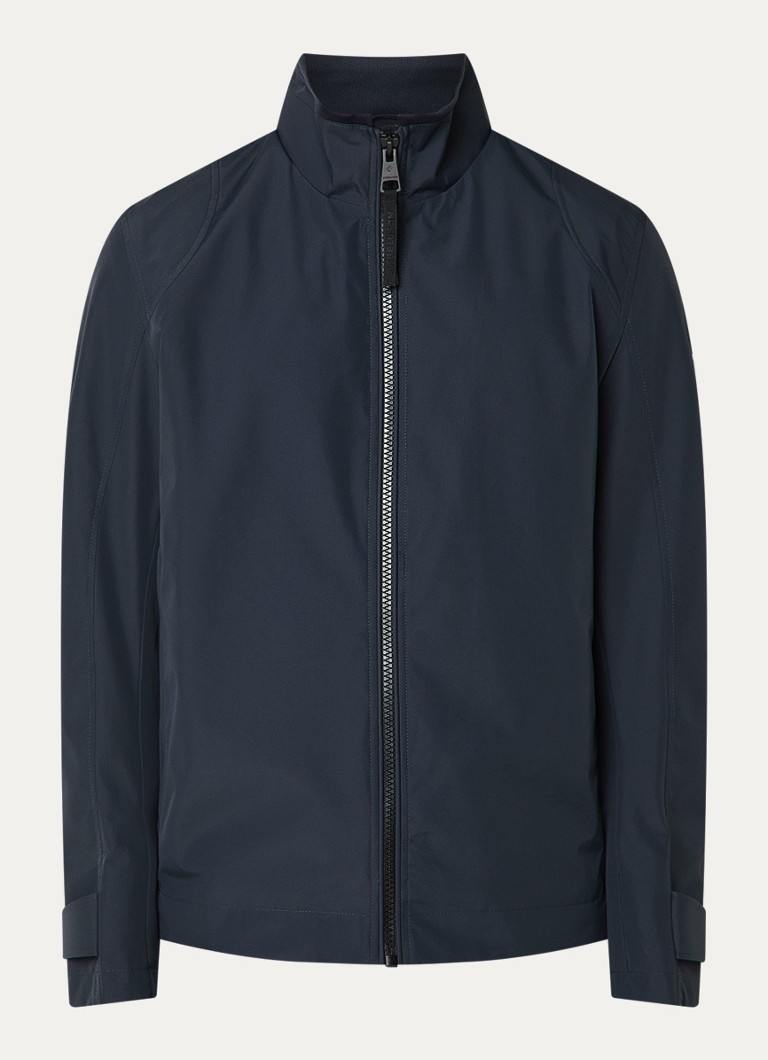 Strellson Heren Lucca softshell jack met ritszakken in de kleur Donkerblauw, maat: 46