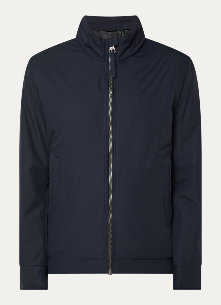 Strellson Heren Light Gewatteerd jack met opbergbare capuchon in de kleur Donkerblauw, maat: 52