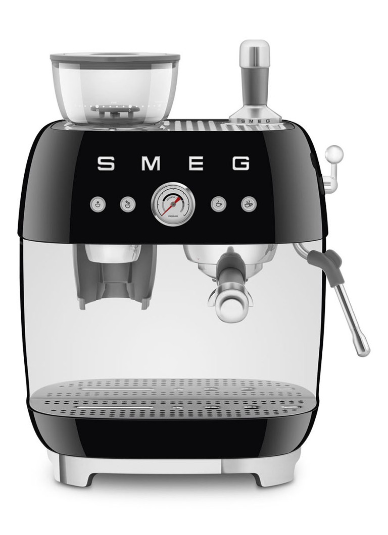 SMEG 50's Style handmatige espressomachine EGF03BLEU Zwart - Deal