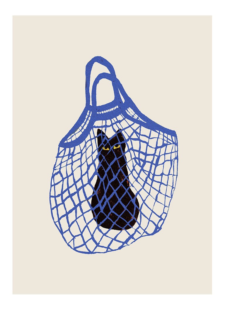 THE POSTER CLUB Pink Lemon, Anna Mörner print Blauw - Deal
