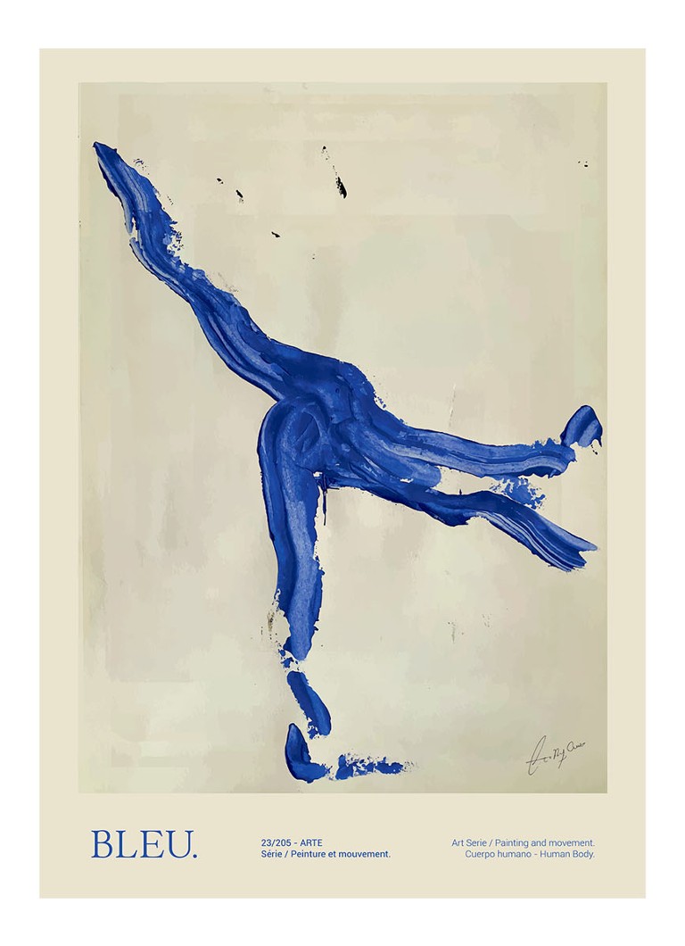 THE POSTER CLUB Caro Bleu, Lucrecia Rey print Blauw - Deal