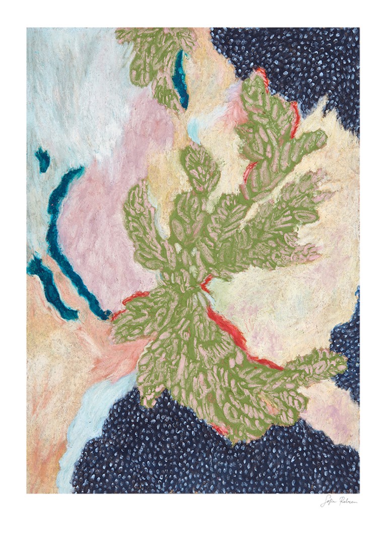 THE POSTER CLUB Little Green, Sofie Rebecca Iversen print Groen - Deal