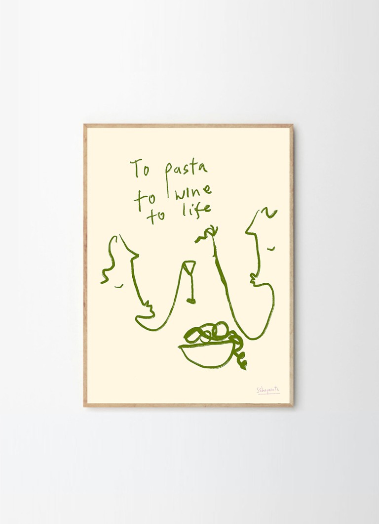 THE POSTER CLUB To Life, Ruby Hughes print Groen - Deal