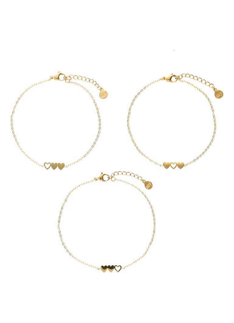 My Jewellery Dames Armbanden set van 3 in de kleur Goud