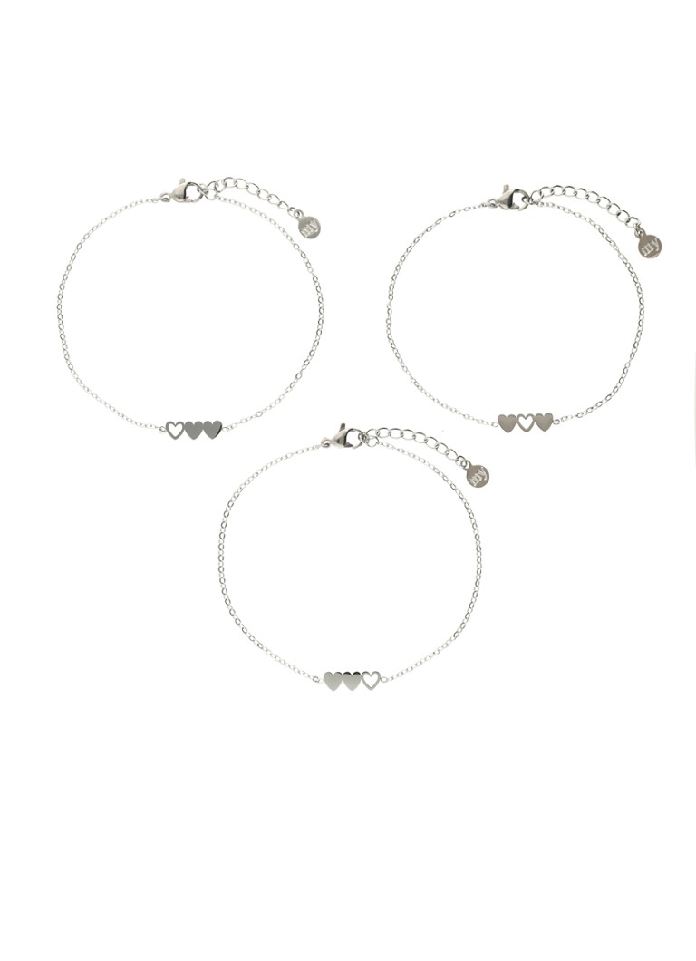 My Jewellery Dames Armbanden set van 3 in de kleur Zilver