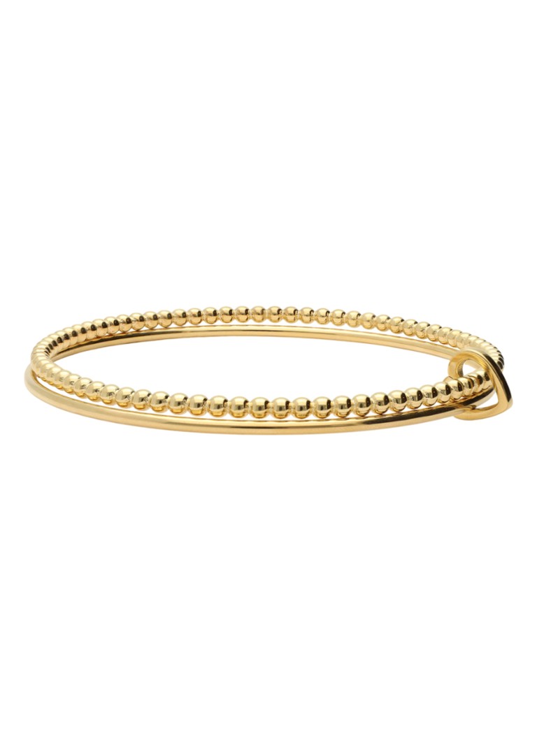 My Jewellery Dames 2 set heart bangle in de kleur Goud
