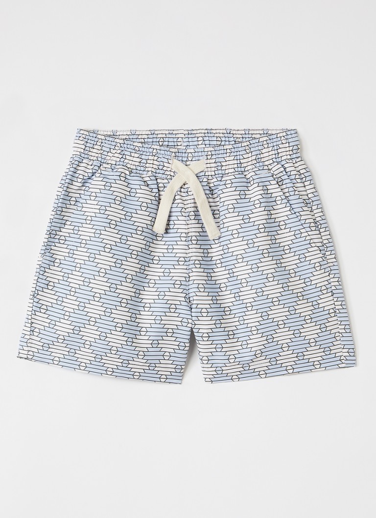 OAS Jongens Forti zwemshorts met grafische print in de kleur Lichtblauw, maat: 146-152/10-12Y