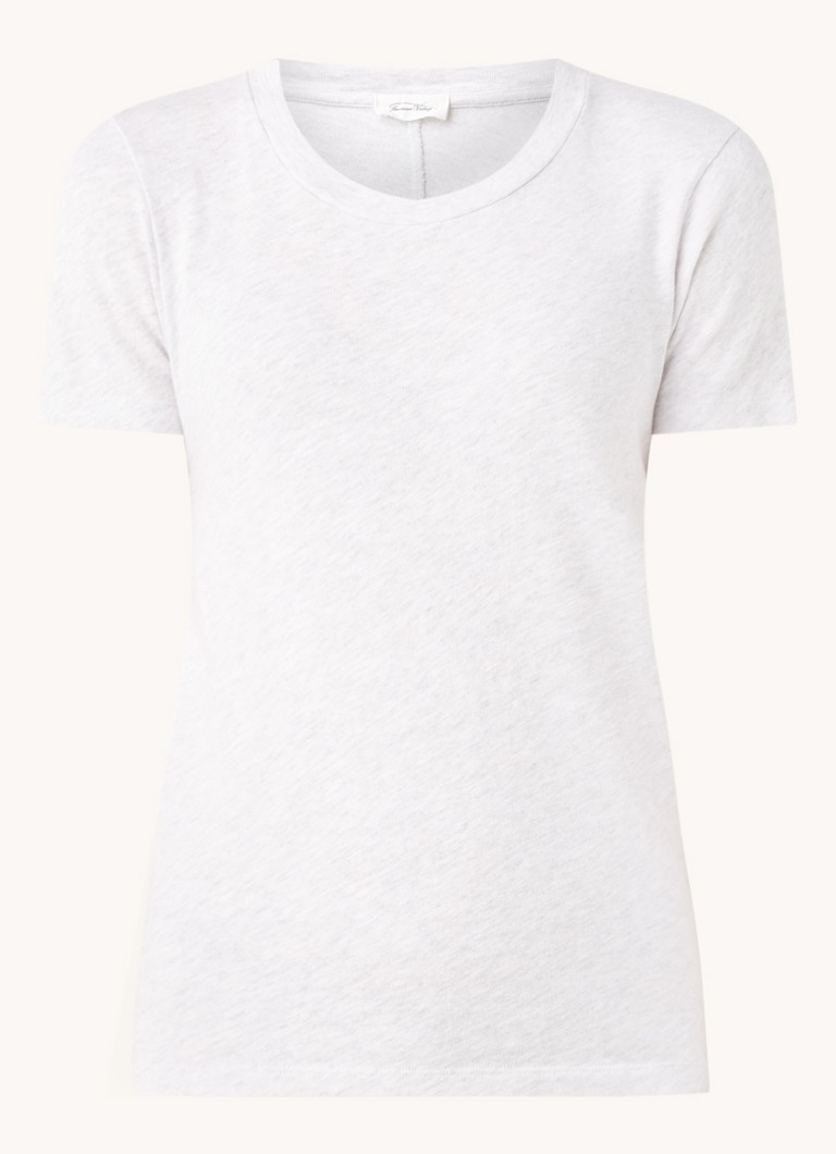 American Vintage Dames Sonoma T-shirt met ronde hals in de kleur Lichtgrijs, maat: S