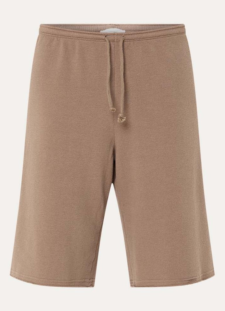 American Vintage Dames Atubay straight fit korte joggingbroek in de kleur Lichtbruin, maat: S