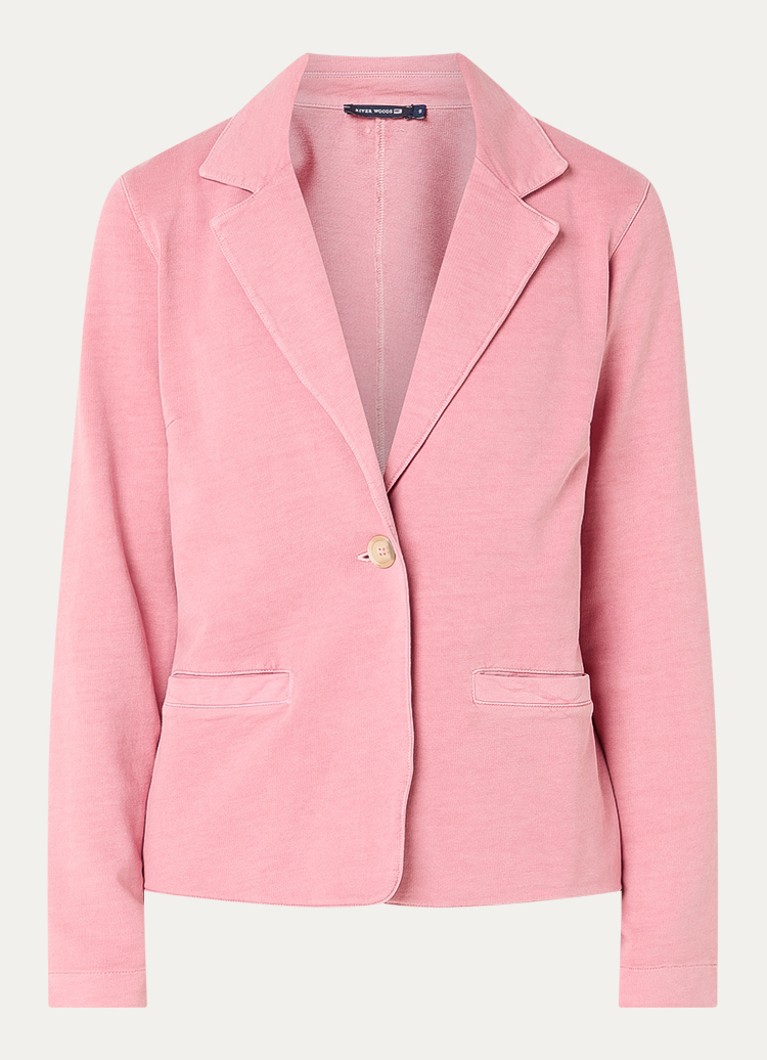 River Woods Dames Blazer met steekzakken in de kleur Koraalroze