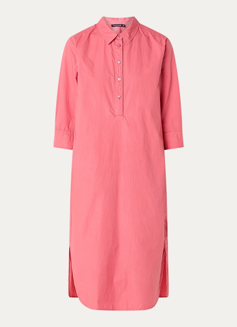 River Woods Dames Midi tuniekjurk met steekzakken in de kleur Koraal