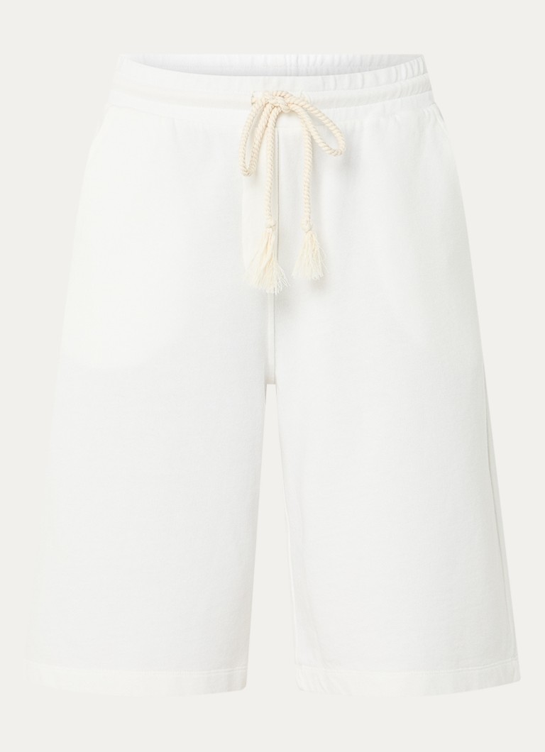 River Woods Dames High waist loose fit korte broek met steekzakken in de kleur Gebroken wit