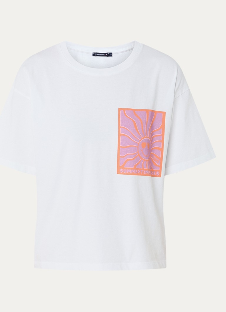 River Woods Dames T-shirt met print in de kleur Wit