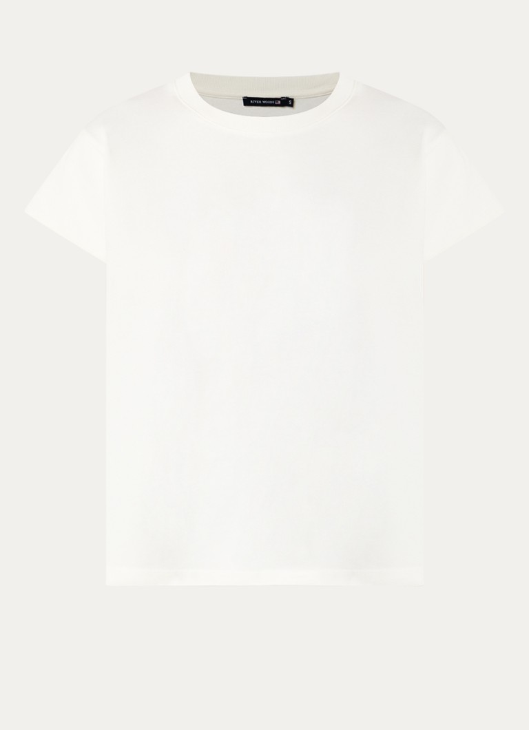 River Woods Dames T-shirt met ronde hals in de kleur Wit