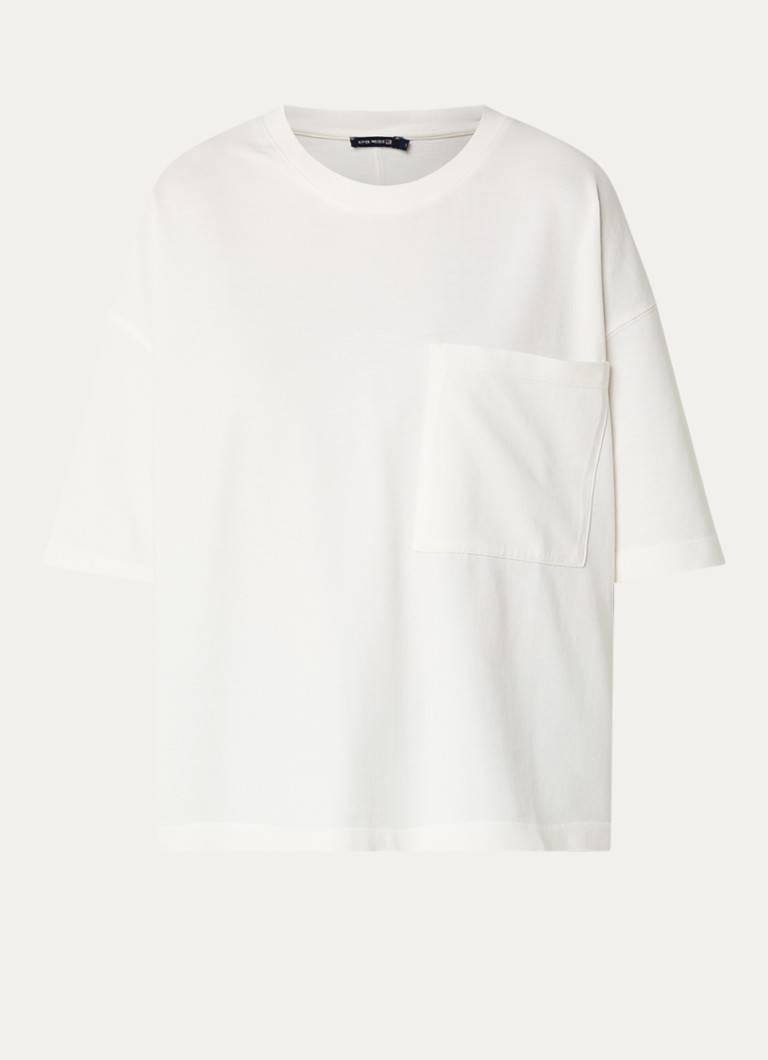 River Woods Dames T-shirt met ronde hals in de kleur Wit