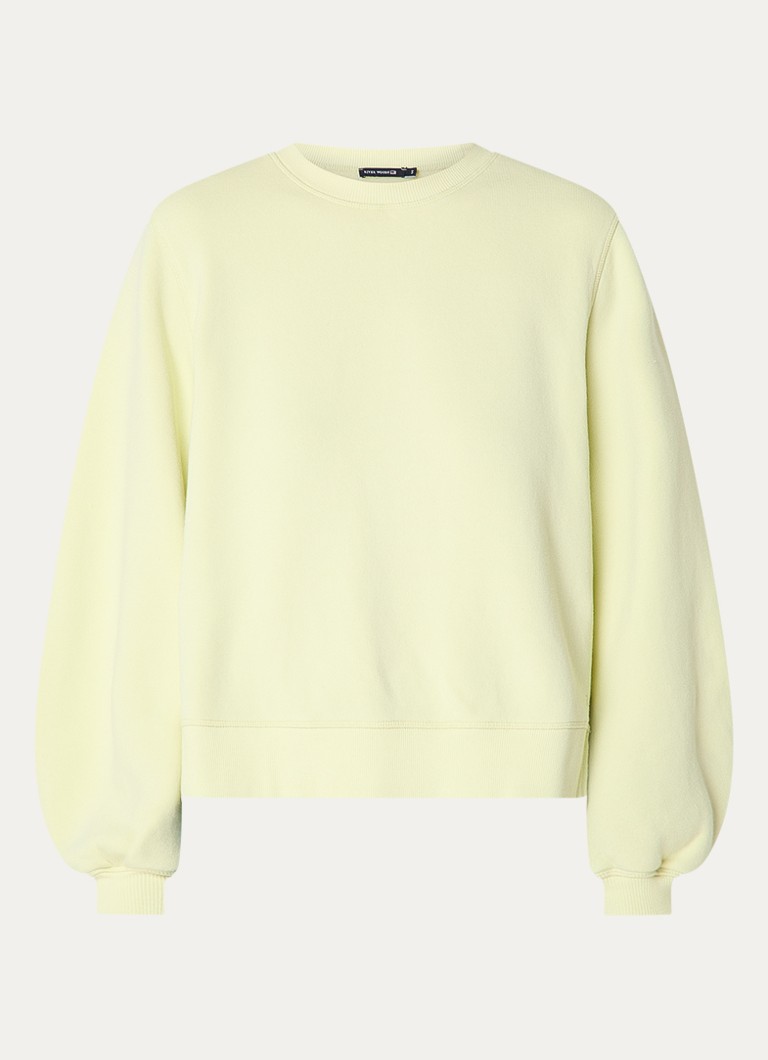 River Woods Dames Sweater met borduring in de kleur Lime