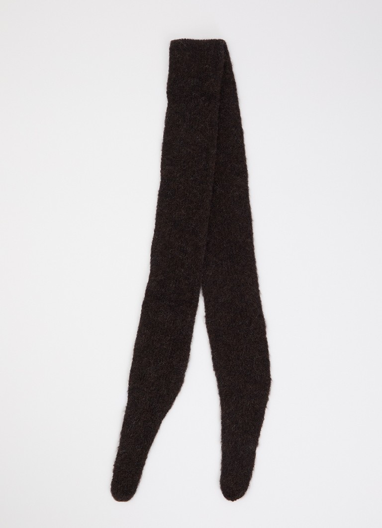 River Woods Dames Sjaal in alpaca wolblend 170 x 10 cm in de kleur Donkerbruin