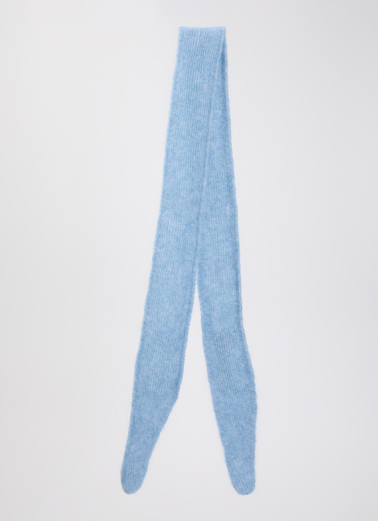 River Woods Dames Sjaal in alpaca wolblend 170 x 10 cm in de kleur Lichtblauw