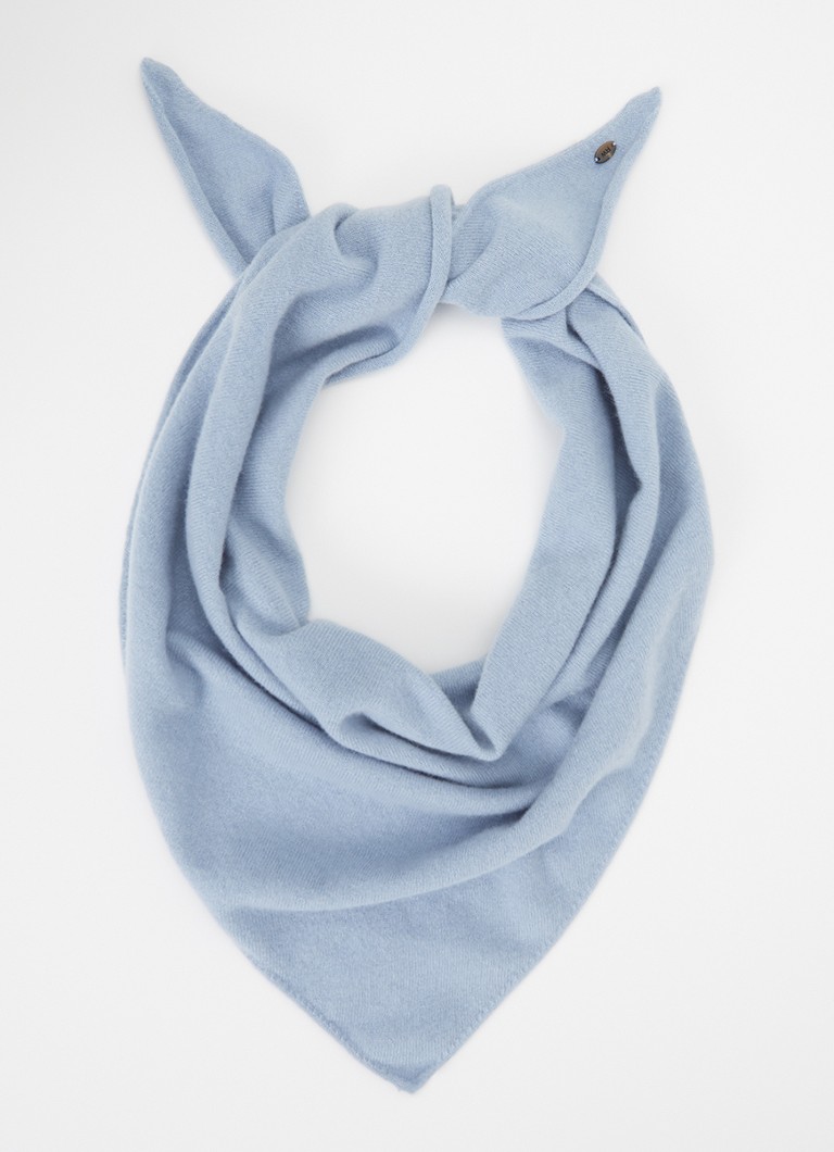 River Woods Dames Sjaal van merino wol 140 x 55 cm in de kleur Lichtblauw