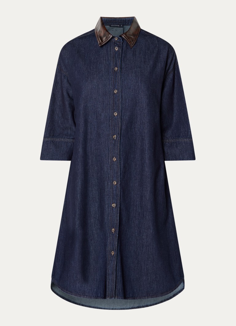 River Woods Dames Midi jurk van denim in de kleur Indigo