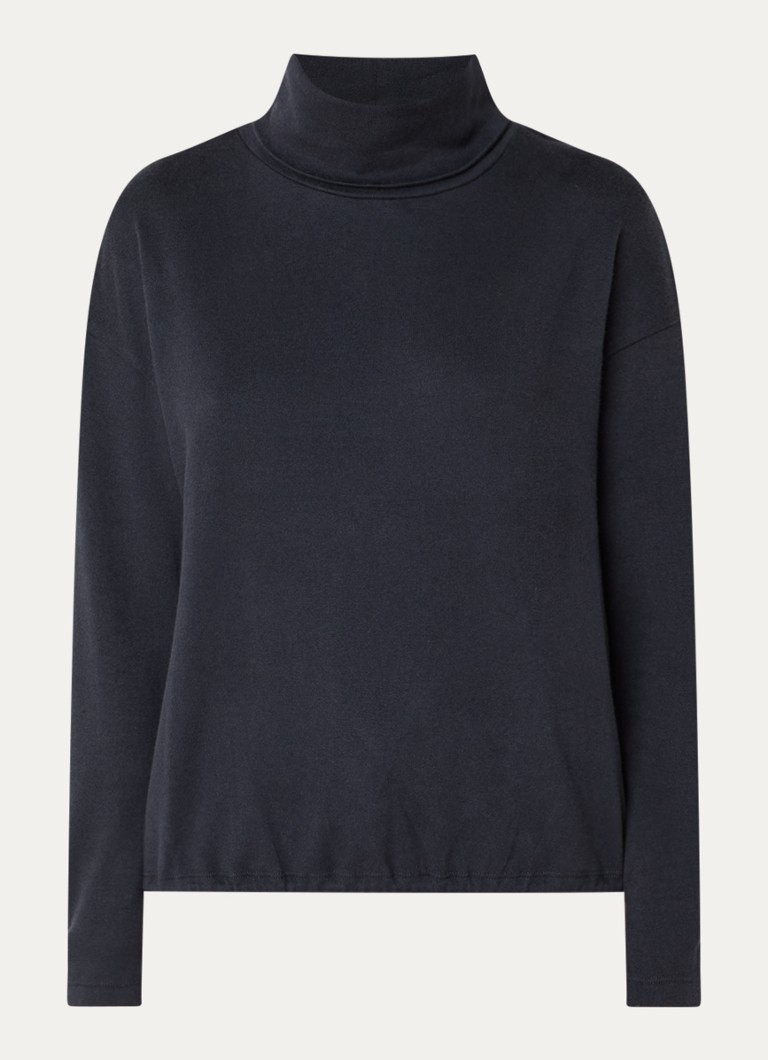 River Woods Dames Pullover met col in de kleur Donkerblauw