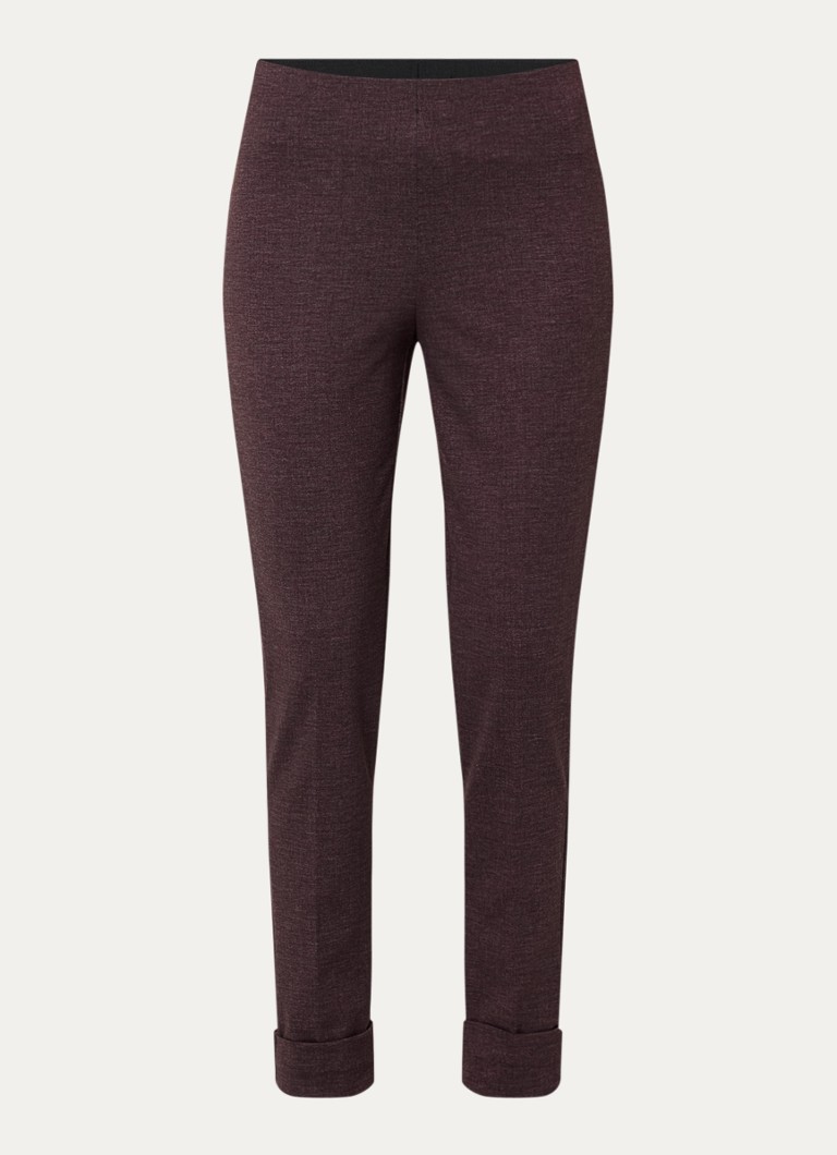 River Woods Dames High waist skinny fit legging met stretch in de kleur Aubergine