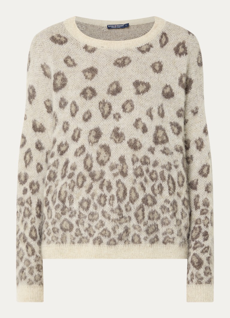 River Woods Dames Fijngebreide trui in alpaca wolblend in de kleur Beige