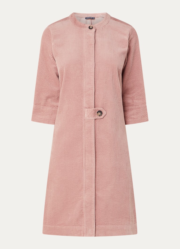 River Woods Dames Mini tuniekjurk van corduroy in de kleur Oudroze