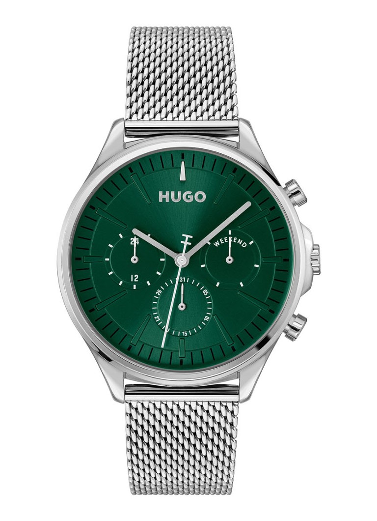 HUGO Heren Smash Multi horloge HU1530409 in de kleur Zilver, maat: ns