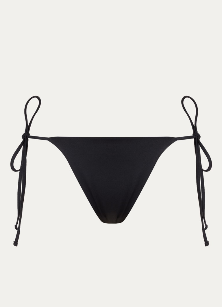 Aya Label Dames The Iris tanga bikinislip in de kleur Zwart, maat: S