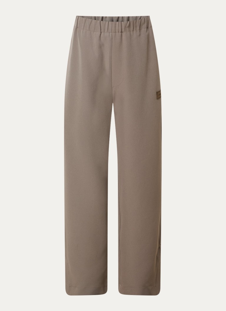 AMIRI Heren Straight fit trackpants met steekzakken en logo in de kleur Donkerbeige, maat: L