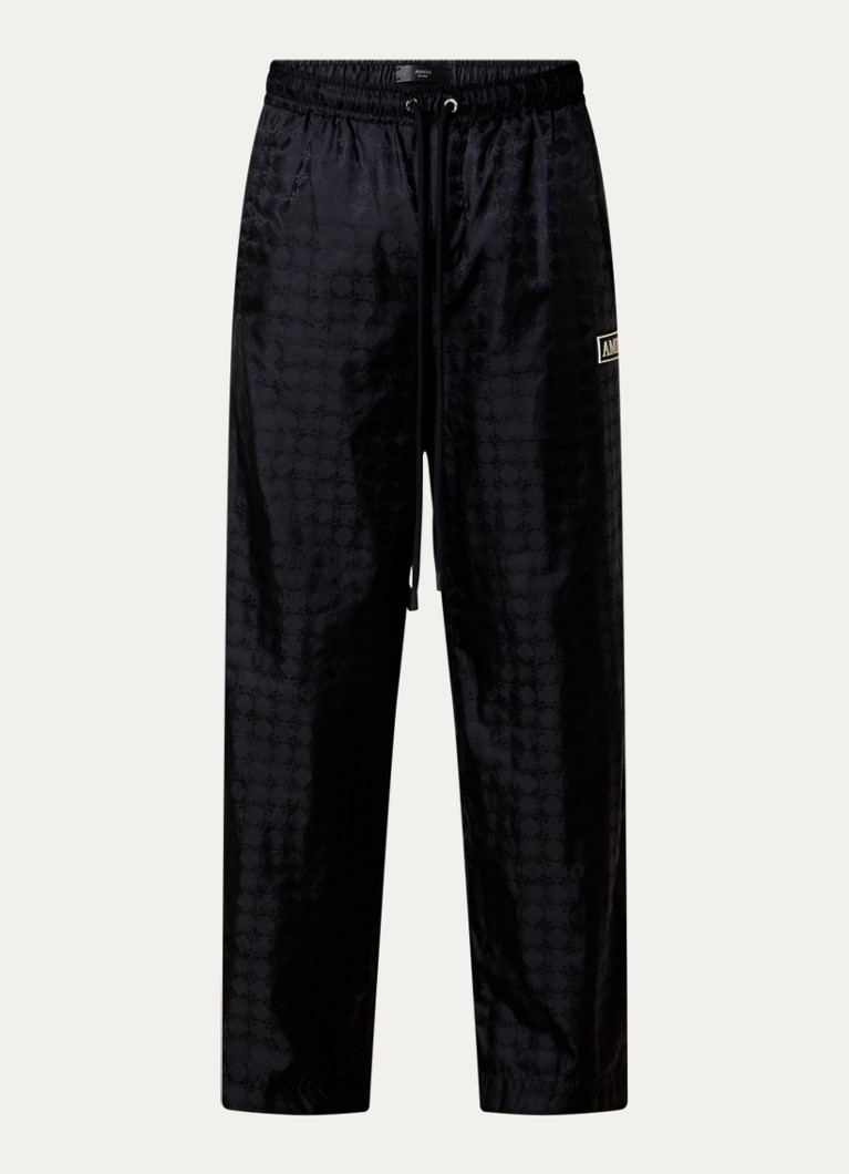 AMIRI Heren Ma Quad broek met logoprint en steekzakken in de kleur Zwart, maat: M
