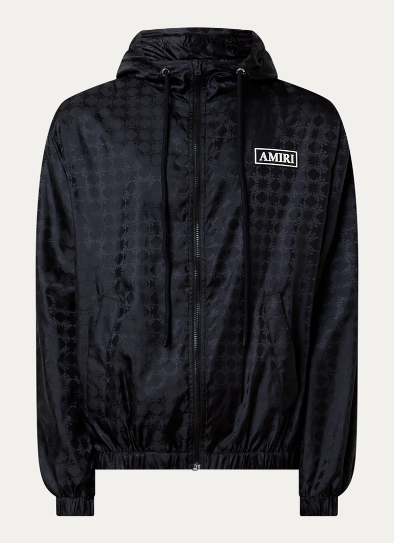 AMIRI Heren Ma Quad jack met logoborduring en steekzakken in de kleur Zwart, maat: M
