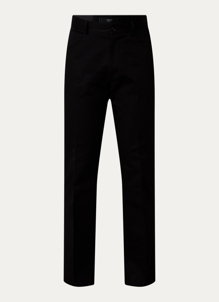 AMIRI Heren Script flared jeans met logo en gekleurde wassing in de kleur Zwart, maat: 48