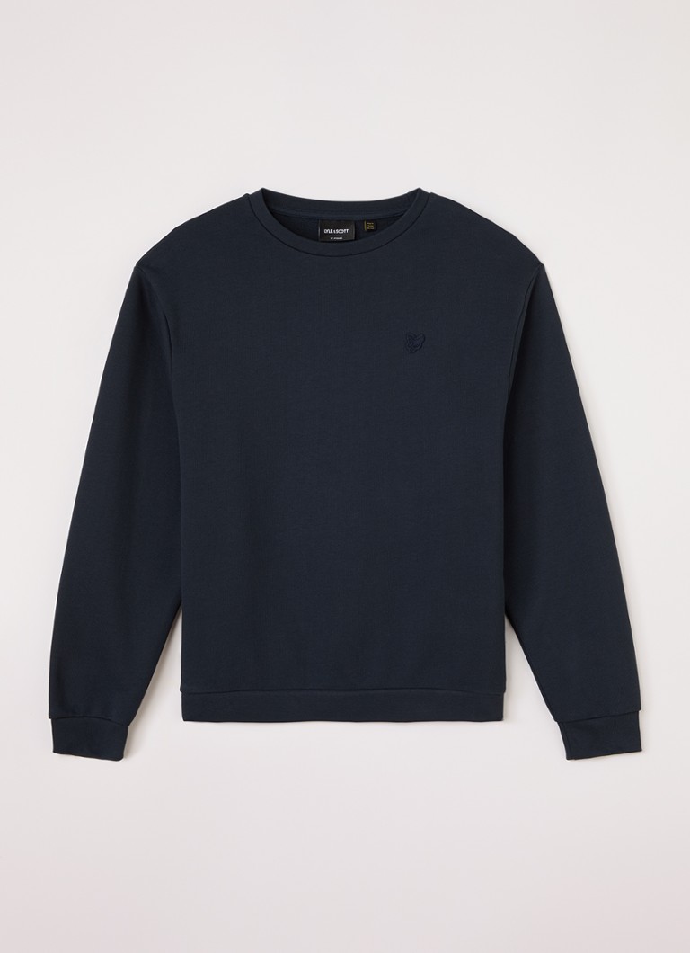 Lyle & Scott Jongens Sweater met logo in de kleur Donkerblauw, maat: 14J-15J=164