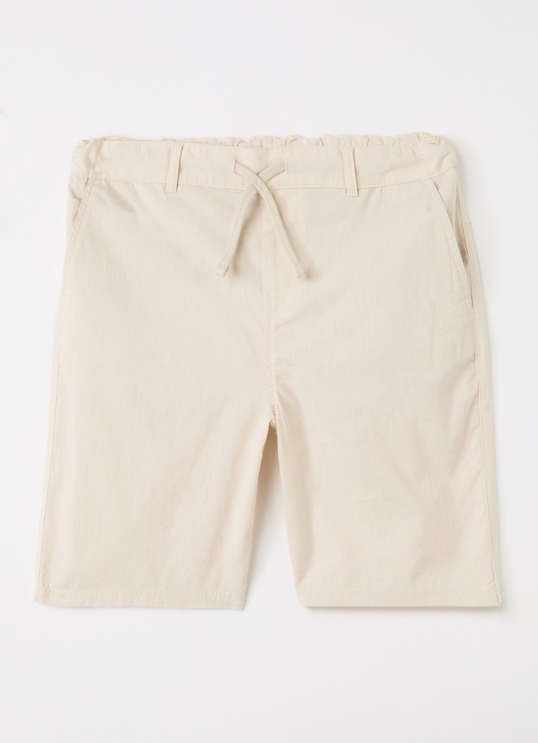 Lyle & Scott Jongens Straight fit korte broek in de kleur Beige, maat: 7-8J=128