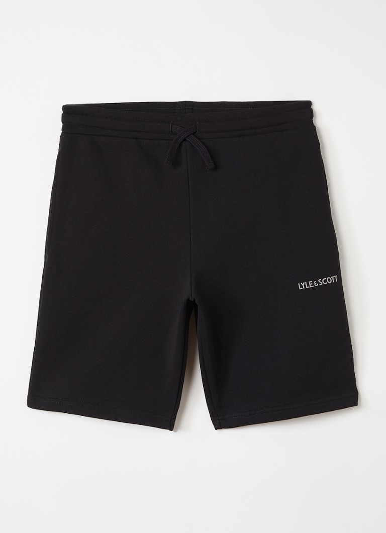 Lyle & Scott Jongens Loose fit korte joggingbroek met steekzakken in de kleur Zwart, maat: 12-13J=152
