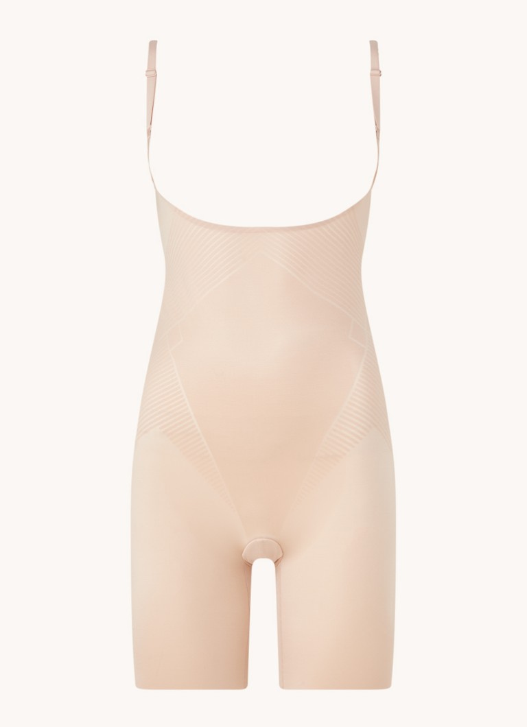 SPANX Dames Invisible naadloze corrigerende body in de kleur Beige, maat: M