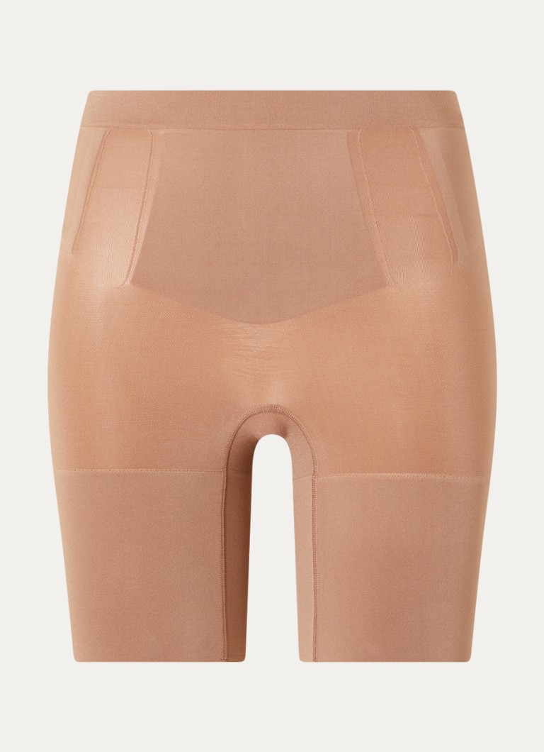 SPANX Dames Oncore corrigerende short in de kleur Bruin, maat: XL