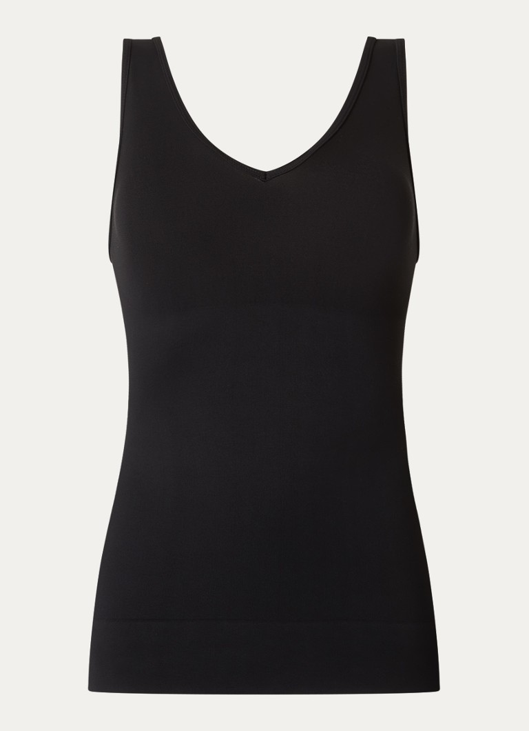 SPANX Dames SPANXsculpt™ naadloze corrigerende top in de kleur Zwart, maat: S