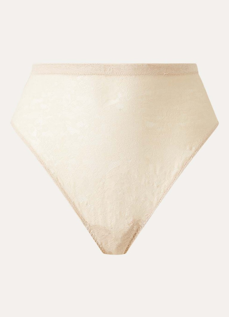SPANX Dames High waist hipster van kant in de kleur Beige, maat: XL