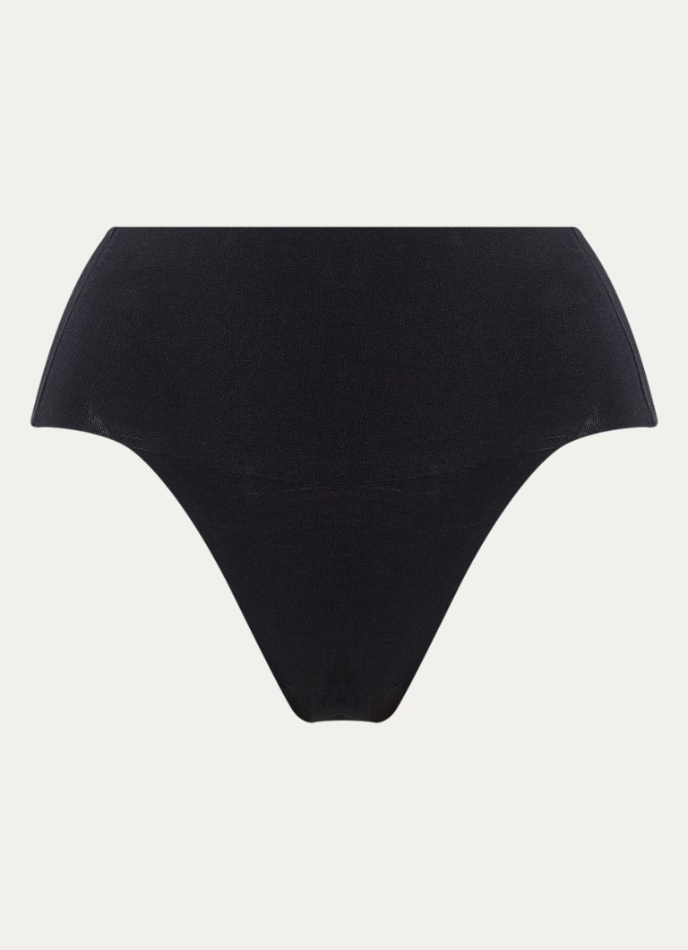 SPANX Dames Undie-tec high waisted corrigerende slip in de kleur Zwart, maat: M