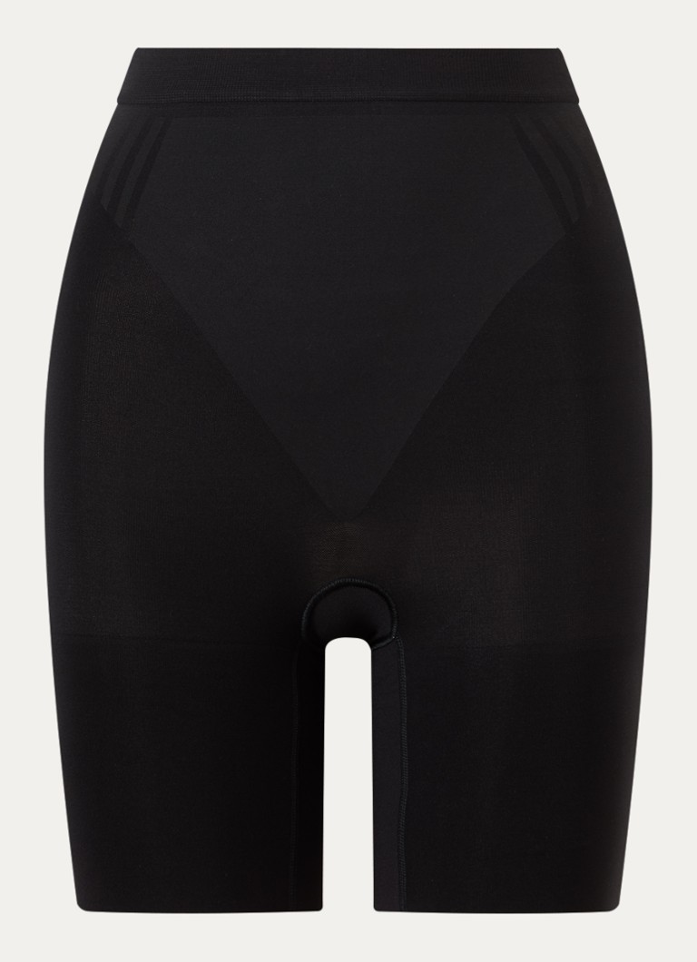 SPANX Dames Configure high waisted corrigerende short in de kleur Zwart, maat: XXL
