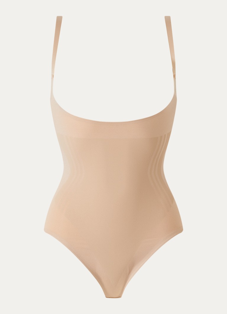 SPANX Dames Gofigure corrigerende body in de kleur Beige, maat: XXL