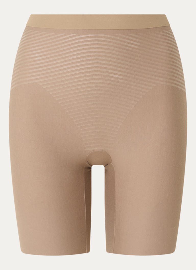 SPANX Dames High waist skinny fit trainingslegging in de kleur Lichtbruin, maat: XXL
