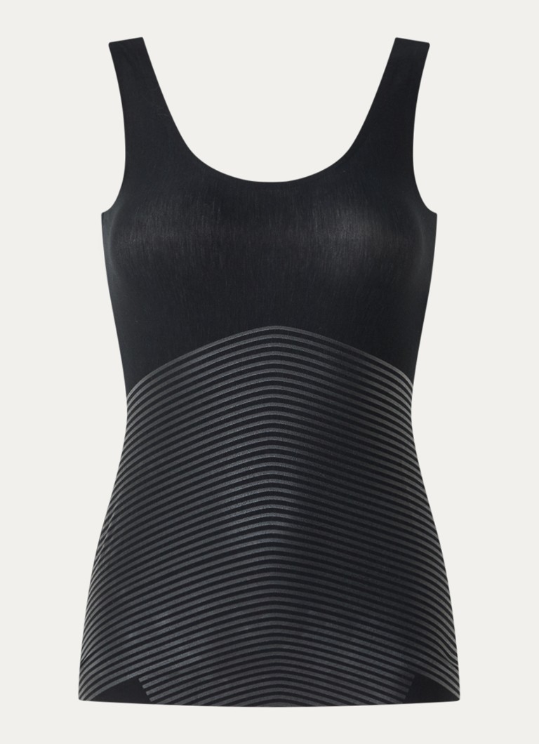 SPANX Dames Tanktop met structuur in de kleur Zwart, maat: XXL