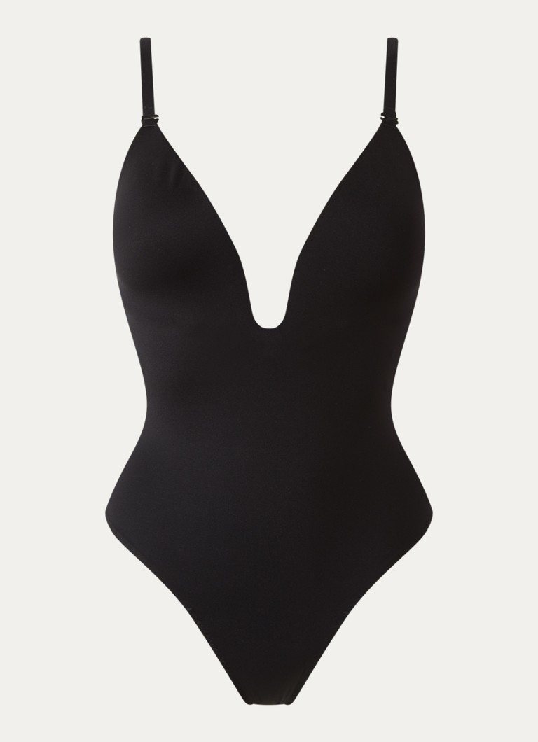 SPANX Dames Corrigerende body met voorgevormde cups in de kleur Zwart, maat: M
