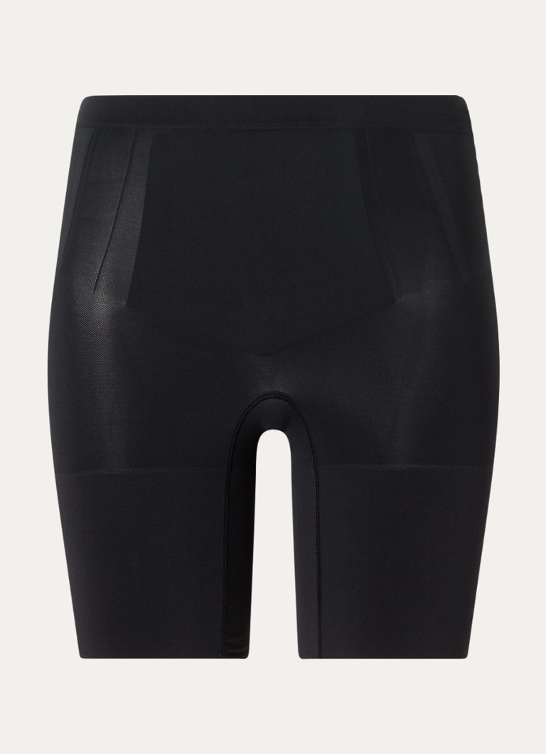 SPANX Dames Oncore high waisted corrigerende short in de kleur Zwart, maat: L