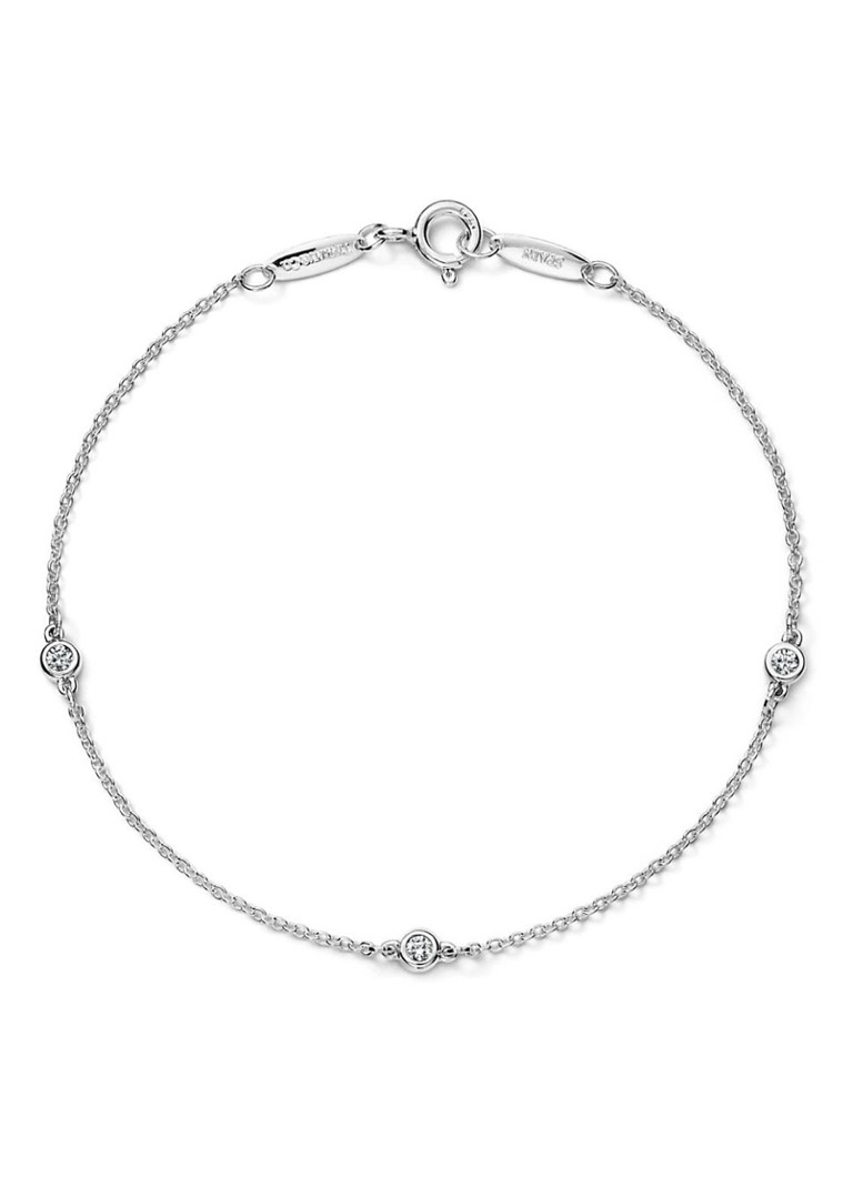Tiffany & Co. Dames Diamonds by the Yard schakelarmband van sterling zilver 51020 in de kleur