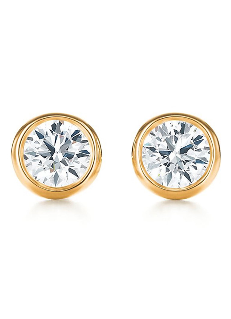 Tiffany & Co. Dames Diamonds by the Yard oorknopjes van 18 karaat geelgoud met diamant 17730 in de kleur